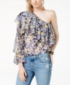 Lucky Brand One-shoulder Flounce Top