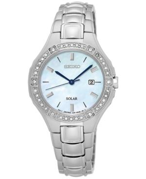 Seiko Women's Solar Sport Stainless Steel Bracelet Watch 29mm Sut281