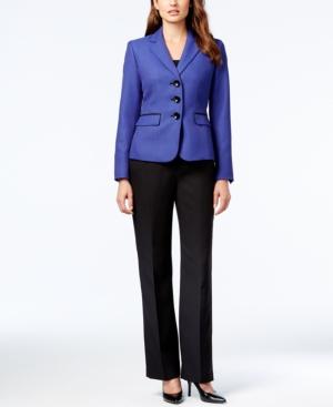 Le Suit Three-button Colorblocked Pantsuit