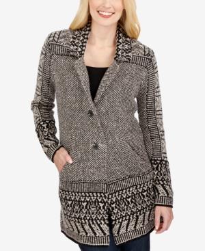 Lucky Brand Printed Cardigan