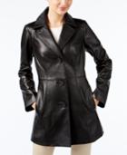 Anne Klein Leather Topper Jacket