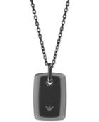 Emporio Armani Stainless Steel Dog Tag Pendant Necklace Egs2016001