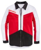 Hudson Nyc Men's Pyramid Colorblocked Full-zip Long-sleeve Shirt