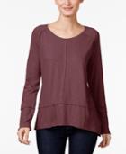 Style & Co Exposed-seam Top, Only At Macy's
