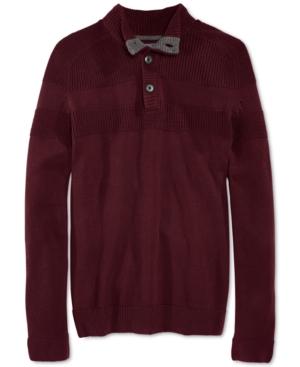 American Rag Half-cardigan Stitch Sweater