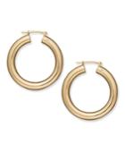Signature Gold™ 14k Gold Earrings, Diamond Accent Round Hoop Earrings