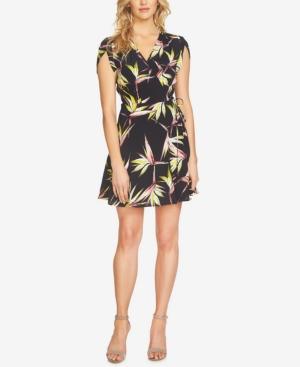 1.state Printed Faux-wrap Dress