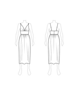 Fame And Partners Lola V-neck Midi Dress