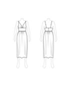 Fame And Partners Lola V-neck Midi Dress