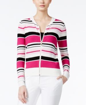 Xoxo Juniors' Striped Knit Bomber Jacket