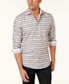 Alfani Men's Horizontal Stripe Shirt, Created For Macy's