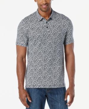 Perry Ellis Men's Worthington Textured Print Pima Polo