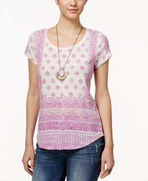 Lucky Brand Aztec-print T-shirt