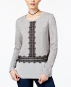 Maison Jules Lace-trim Contrast Top, Only At Macy's