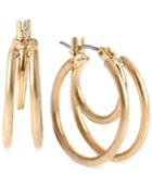 Kenneth Cole New York Gold-tone Small Hoop Earrings