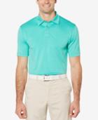 Pga Tour Men's Mini-geo Textured Golf Polo