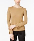 Armani Exchange Square-neck Split-sleeve Sweater