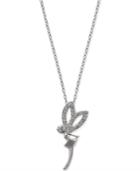 Diamond Fairy Pendant Necklace (1/10 Ct. T.w.) In Sterling Silver