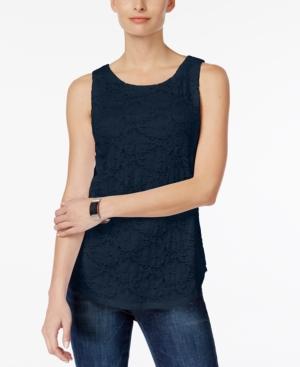 Charter Club Lace Tank Top, Only At Macy's