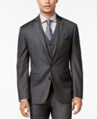 Ryan Seacrest Distinction Slim-fit Gray Tonal Plaid Jacket, Only At Macy's