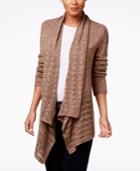 Karen Scott Pointelle-knit Cardigan, Only At Macy's