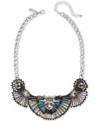 I.n.c. Silver-tone Iridescent Bead Statement Necklace, 16 + 3 Extender, Created For Macy's