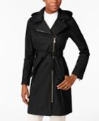Vince Camuto Hooded Asymmetrical Raincoat, A Macy's Exclusive