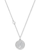 Swarovski Silver-tone Pave Initial Pendant Necklace
