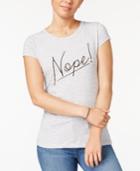 Wound Up Juniors' Nope Graphic T-shirt