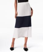 Weekend Max Mara Colorblocked Pleated Skirt