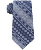 Tommy Hilfiger Men's Snowflake Argyle Silk Tie