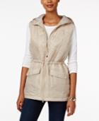 Style & Co. Hooded Quilted Vest, Only At Macy's