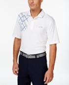 Greg Norman For Tasso Elba Argyle Print Polo