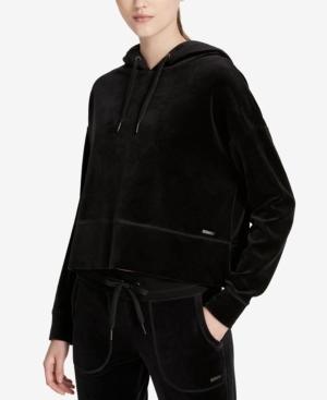 Calvin Klein Performance Cropped Velour Hoodie
