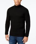 Sean John Men's Textured Mock Turtleneck Sweater