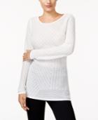 Bar Iii Cross-back Tunic Sweater, Created For Macy's