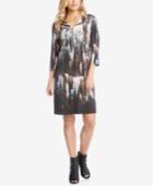 Karen Kane Printed Zip-front Dress