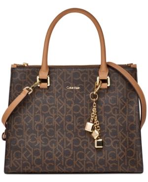 Calvin Klein Logan Signature Small Satchel