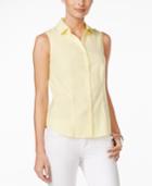 Charter Club Petite Sleeveless Shirt, Only At Macy's