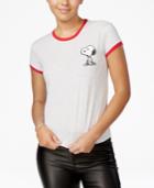 Peanuts Juniors' Patch Graphic Ringer Tee