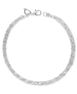 Thalia Sodi Pressed Cable Chain Ankle Bracelet, Created For Macy's