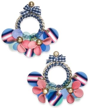 Kate Spade New York 14k Gold-plated Stone, Ribbon & Leather Statement Drop Earrings