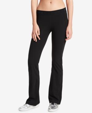 Dkny Logo-waist Bootcut Active Leggings