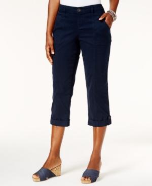 Style & Co Button-cuff Capri Pants, Created For Macy's