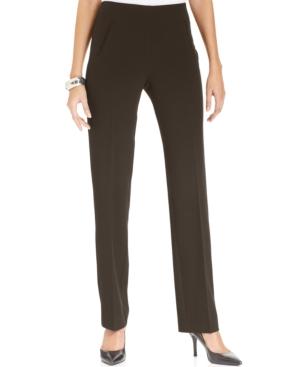 Style & Co Tummy-control Pull-on Straight-leg Pants, Created For Macy's