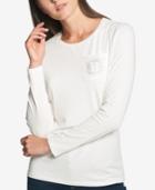 Tommy Hilfiger Embellished T-shirt, Created For Macy's