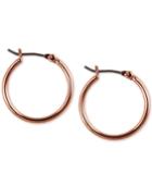 Nine West Rose Gold-tone Hoop Earrings