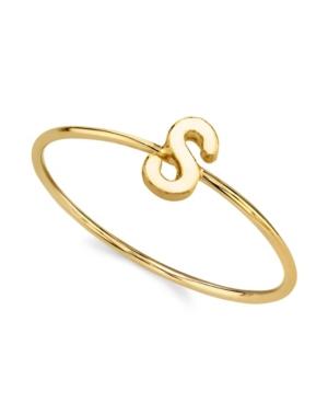 2053 14k Gold Dipped Initial Ring