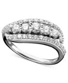 Wrapped In Love™ 14k White Gold Ring, Diamond (1 Ct. T.w.)