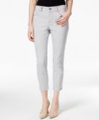 Charter Club Petite Tummy-control Boulder Wash Capri Jeans, Only At Macy's